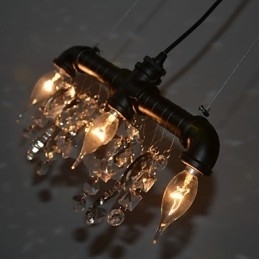 North American Style Creative 3 Light Pendant I Pipe Design