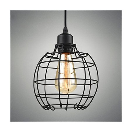 Edison Pendel Lysekrone Wire Cage hængende loft lampeskærm Edison Pendel Lysekrone Wire Cage hængende loft lampeskærm