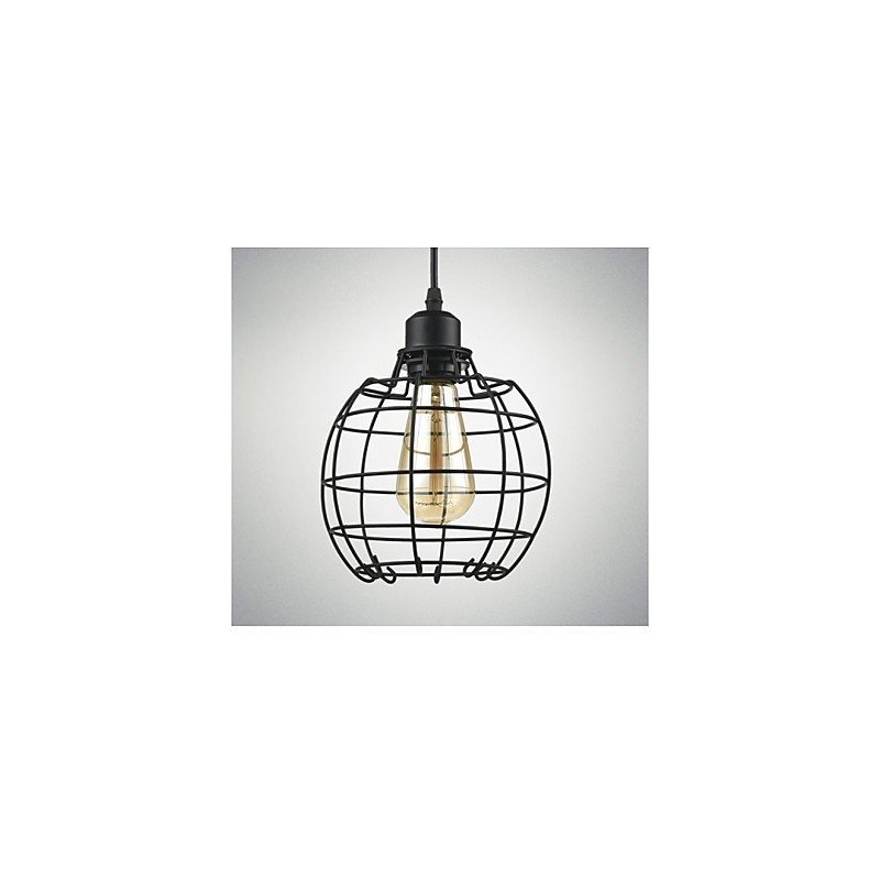 Edison Pendel Lysekrone Wire Cage hængende loft lampeskærm