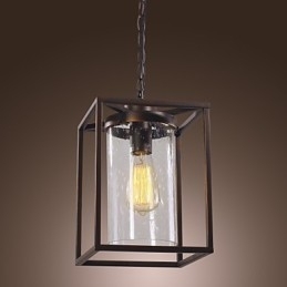 Traditionel klassisk vintage lanterne mini stil galvaniseret pendel lys spisestue