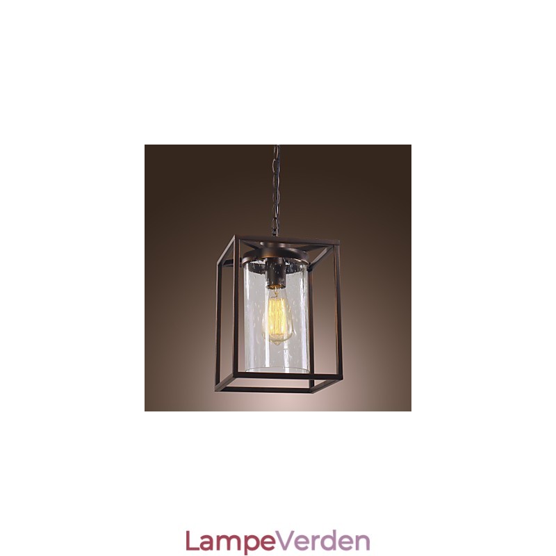 Traditionel klassisk vintage lanterne mini stil galvaniseret pendel lys spisestue