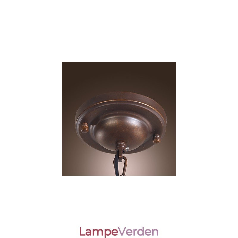 Traditionel klassisk vintage lanterne mini stil galvaniseret pendel lys spisestue