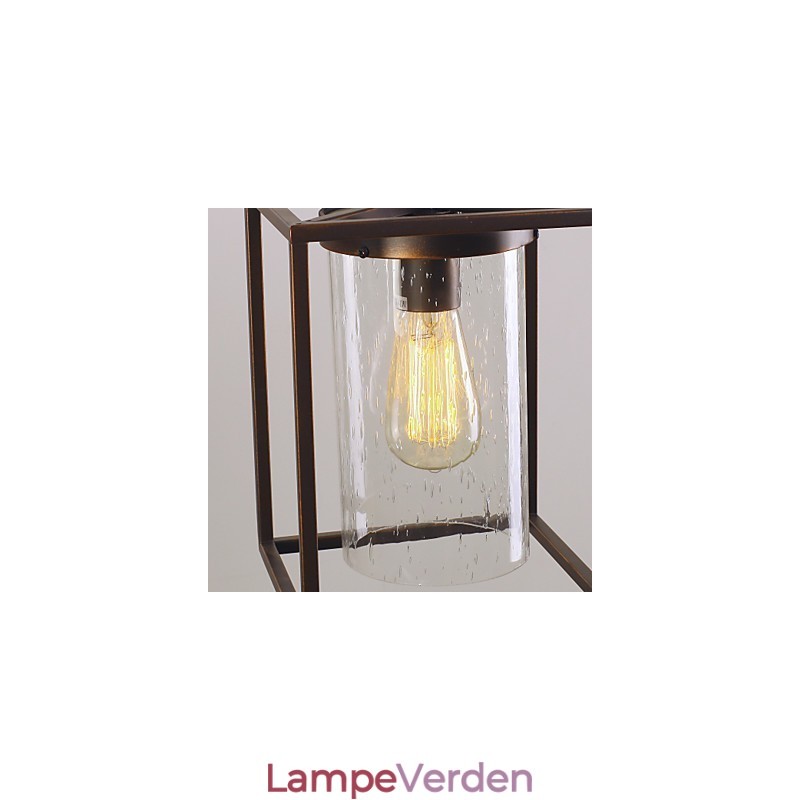 Traditionel klassisk vintage lanterne mini stil galvaniseret pendel lys spisestue