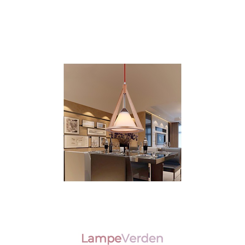 Designer Style Wood Chandelier lampe Elegant Contemporary Style lysekrone