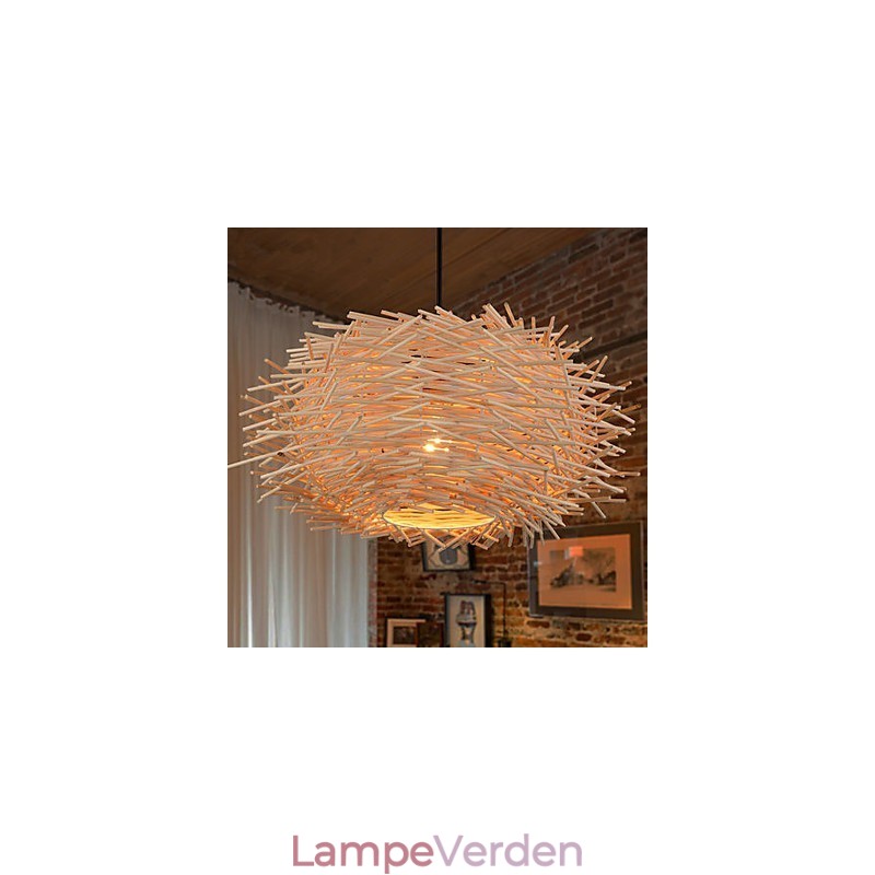 Lysekrone Mini Style Lantern Træ Bambus