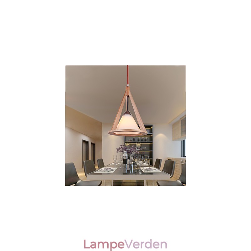 Designer Style Wood Chandelier lampe Elegant Contemporary Style lysekrone