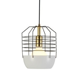 Mini kunstnerisk edderkoppespindlampe 1 lys Mordern Simplicity Finish Sort Hvid Grøn Rød Kulstofstål Droplight