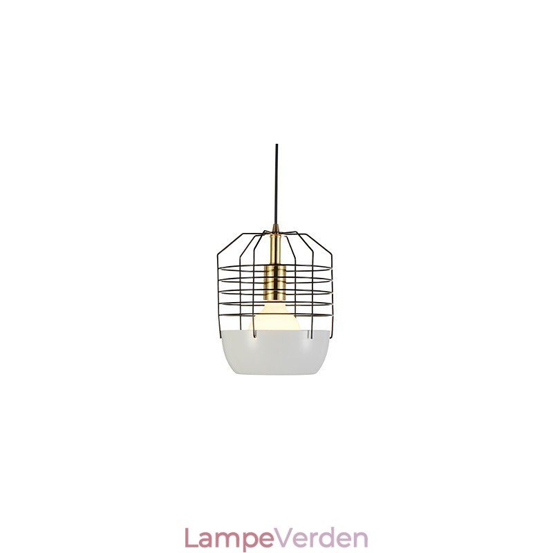 Mini kunstnerisk edderkoppespindlampe 1 lys Mordern Simplicity Finish Sort Hvid Grøn Rød Kulstofstål Droplight