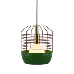 Mini kunstnerisk edderkoppespindlampe 1 lys Mordern Simplicity Finish Sort Hvid Grøn Rød Kulstofstål Droplight