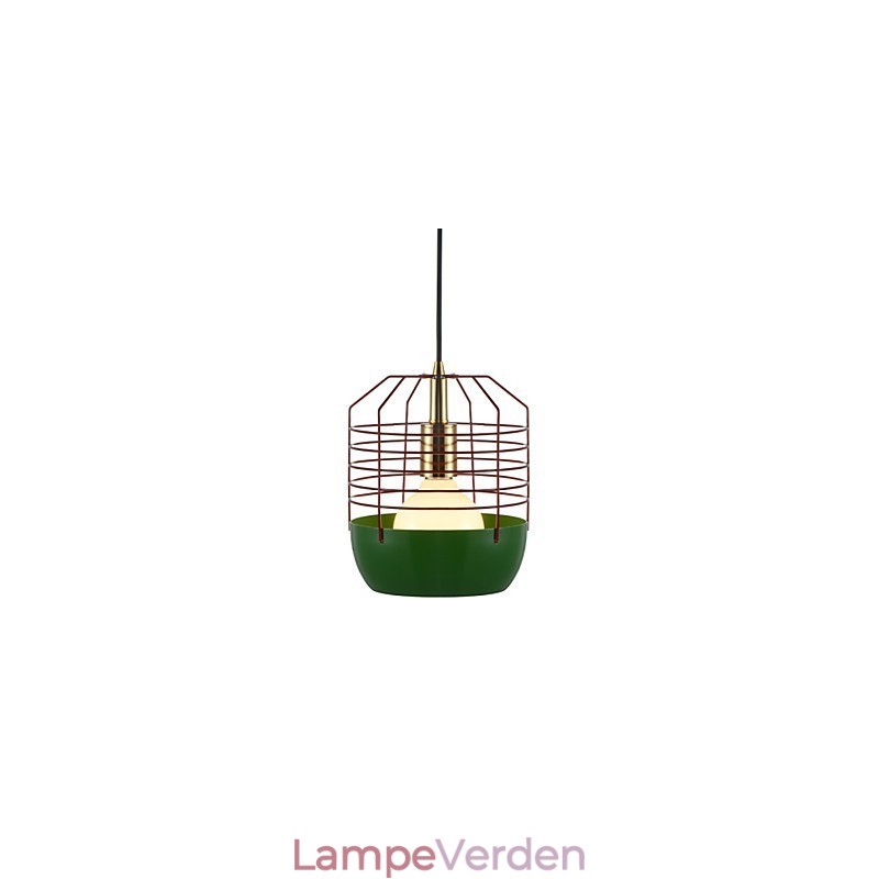 Mini kunstnerisk edderkoppespindlampe 1 lys Mordern Simplicity Finish Sort Hvid Grøn Rød Kulstofstål Droplight