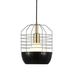 Mini kunstnerisk edderkoppespindlampe 1 lys Mordern Simplicity Finish Sort Hvid Grøn Rød Kulstofstål Droplight