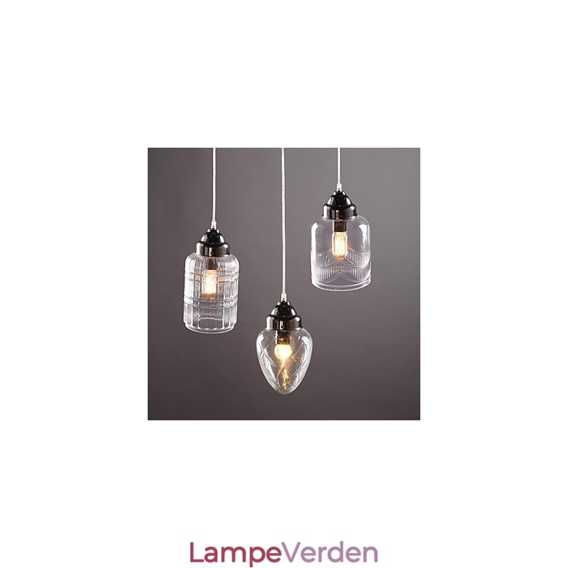 Moderne moderne traditionel klassisk vintage lanterne Country Nikkel Glas Pendant Light Dining
