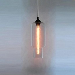 Moderne glaspendel i brunt bobledesign
