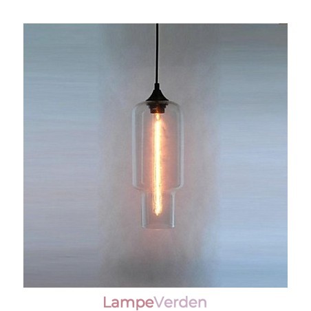 Moderne glaspendel i brunt bobledesign Moderne glaspendel i brunt bobledesign
