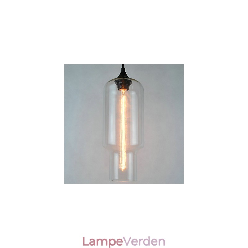 Moderne glaspendel i brunt bobledesign