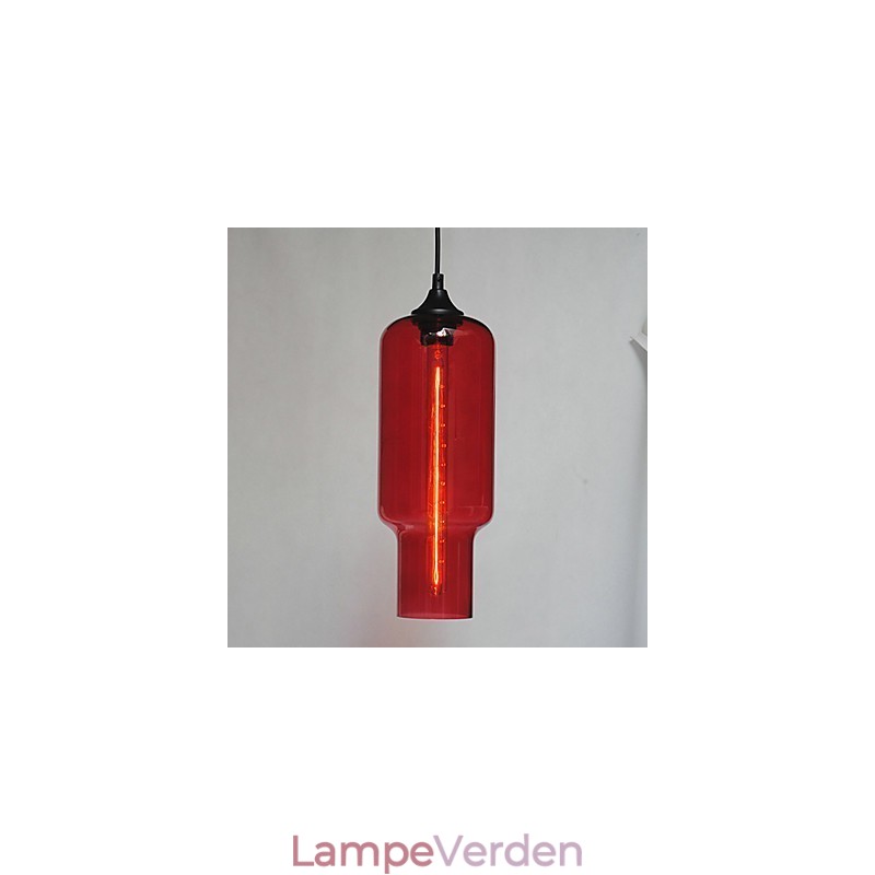 Moderne glaspendel i brunt bobledesign