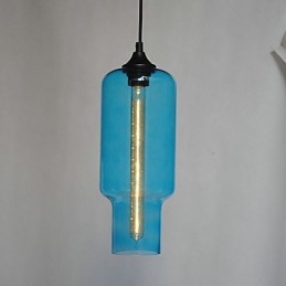 Moderne glaspendel i brunt bobledesign