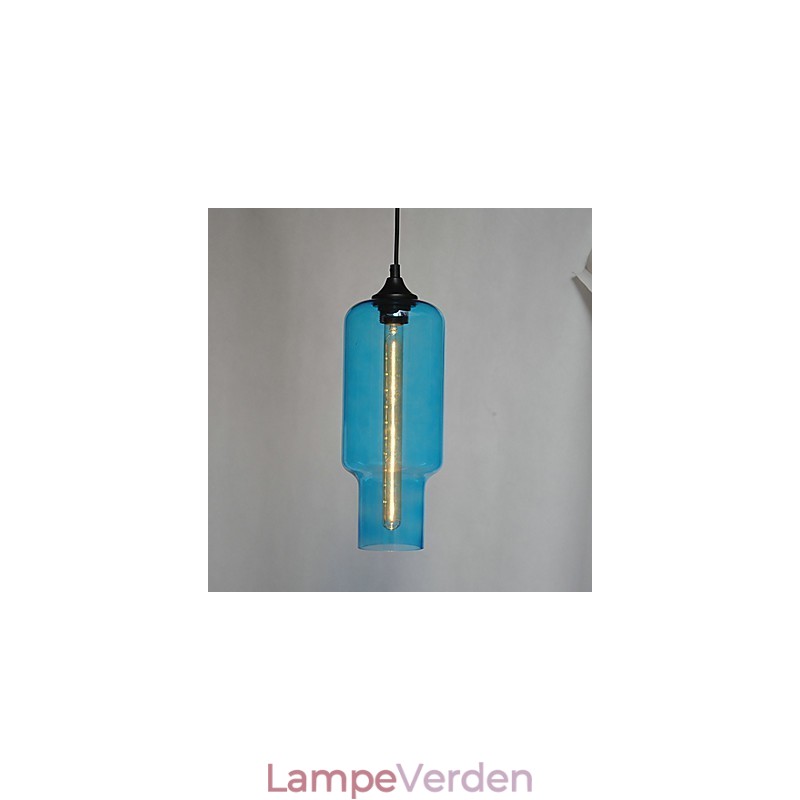 Moderne glaspendel i brunt bobledesign