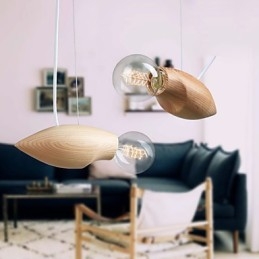 Kunstnerisk Individualitet Kreativ kontraheret Gendannelse af ældgamle måder af træbier Droplight Lampe