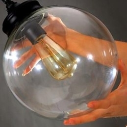 Kugleglas lysekrone Contracted Household Droplight