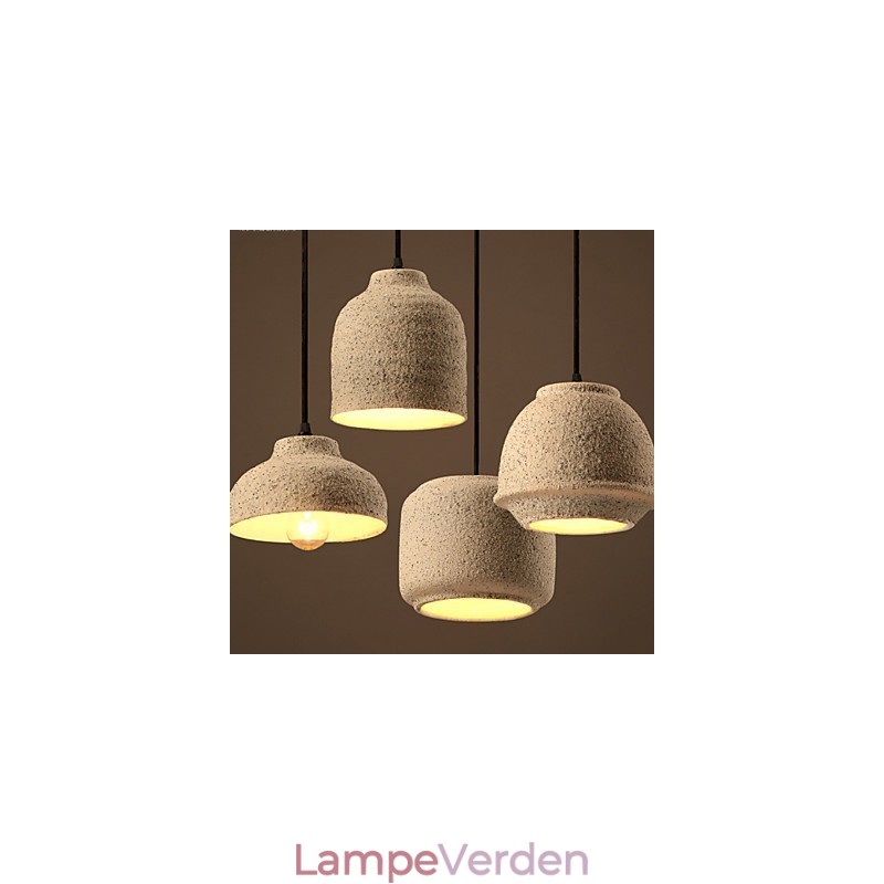 Nordic Creative Arts Farven Sand Keramisk Lysekrone Lampe Lys