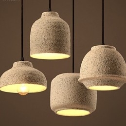 Nordic Creative Arts Farven Sand Keramisk Lysekrone Lampe Lys