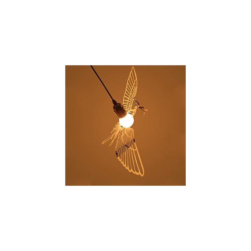 Kreativ moderne modedekoration i rustfrit stål Bird Bird Droplight Lampe