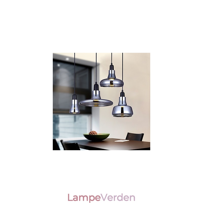 European Contracted Creative Nordic Design Shadow Glass Chandelier Lamp Light