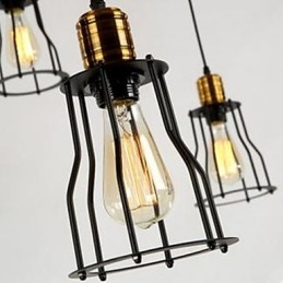 Amerikansk land Industriel individualitet Kreativ siddende Seks små kogeplader Head Droplight