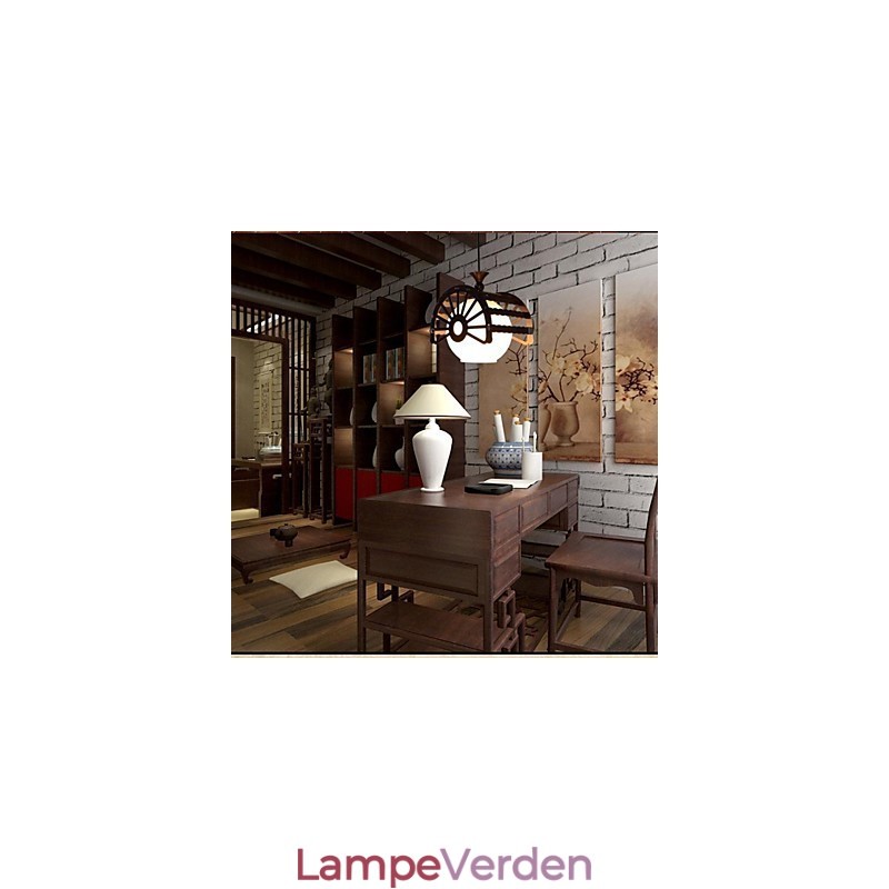Moderne retrostil af de gamle til klassisk trælysekronelampebelysning