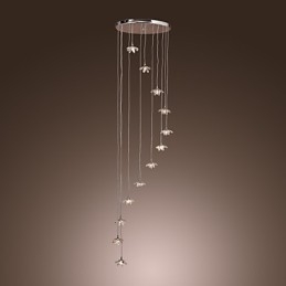 Moderne moderne krystal mini stil krom metal pendel