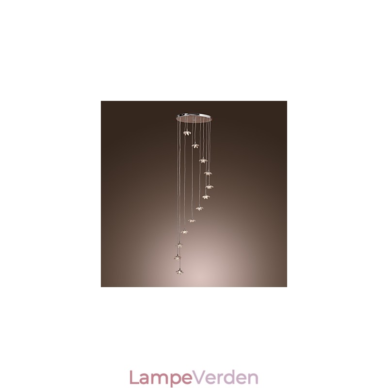 Moderne moderne krystal mini stil krom metal pendel