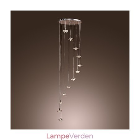 Moderne moderne krystal mini stil krom metal pendel