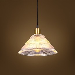 Kontrakteret American Rural Industrial Glass Retro Droplight Falls Lampe