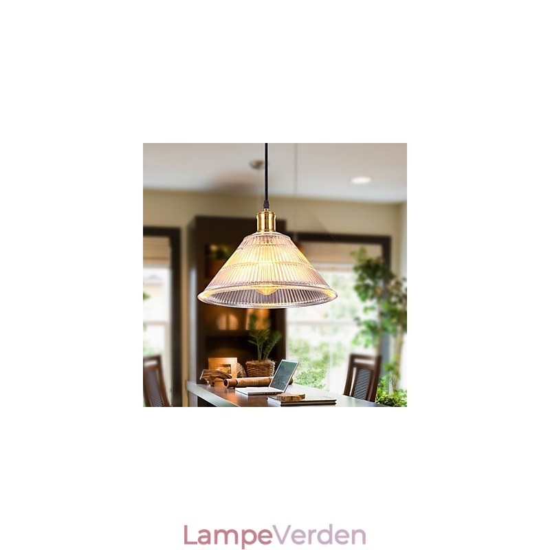 Kontrakteret American Rural Industrial Glass Retro Droplight Falls Lampe