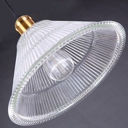 Kontrakteret American Rural Industrial Glass Retro Droplight Falls Lampe