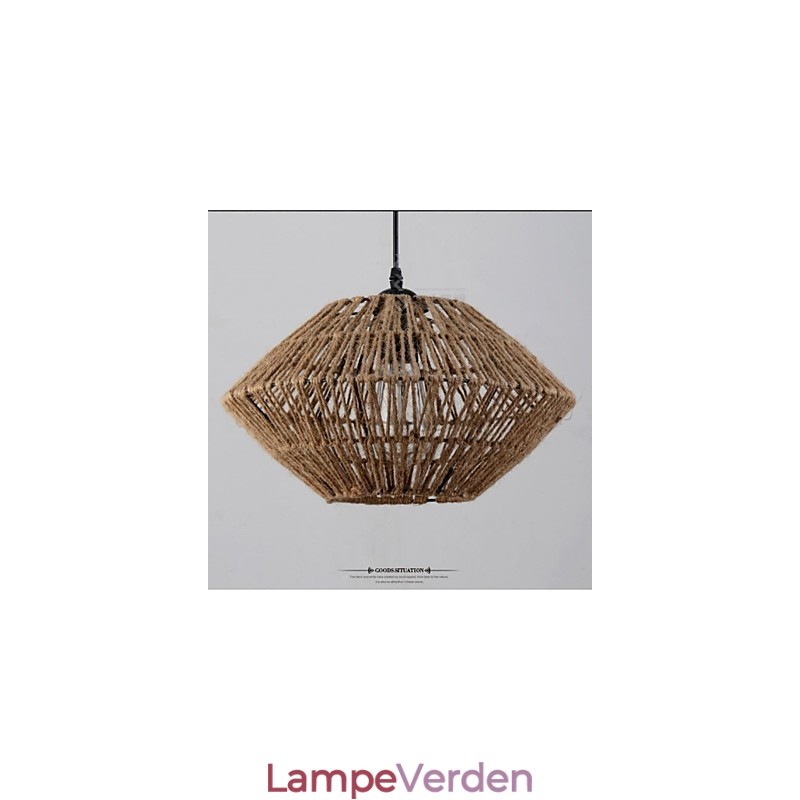 Vintage reb lavet pendel med ét lys