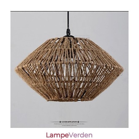 Vintage reb lavet pendel med ét lys Vintage reb lavet pendel med ét lys