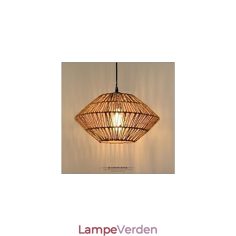 Vintage reb lavet pendel med ét lys