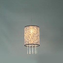 Moderne moderne trommekrystal, galvaniseret pendel i ministil