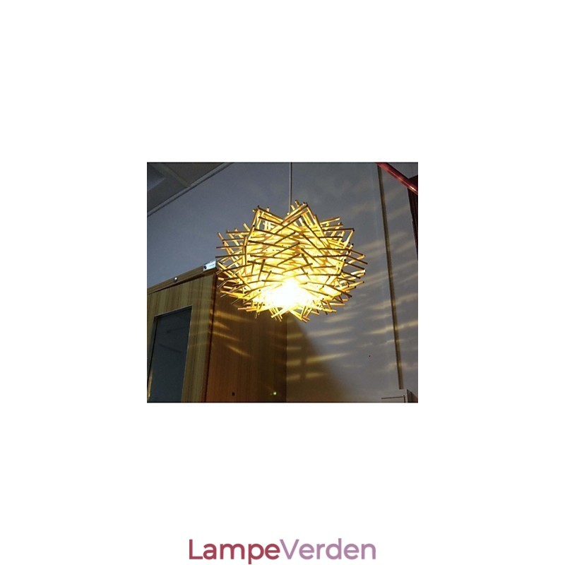 Moderne og sammentrukket droplight 1 let håndvævet træ