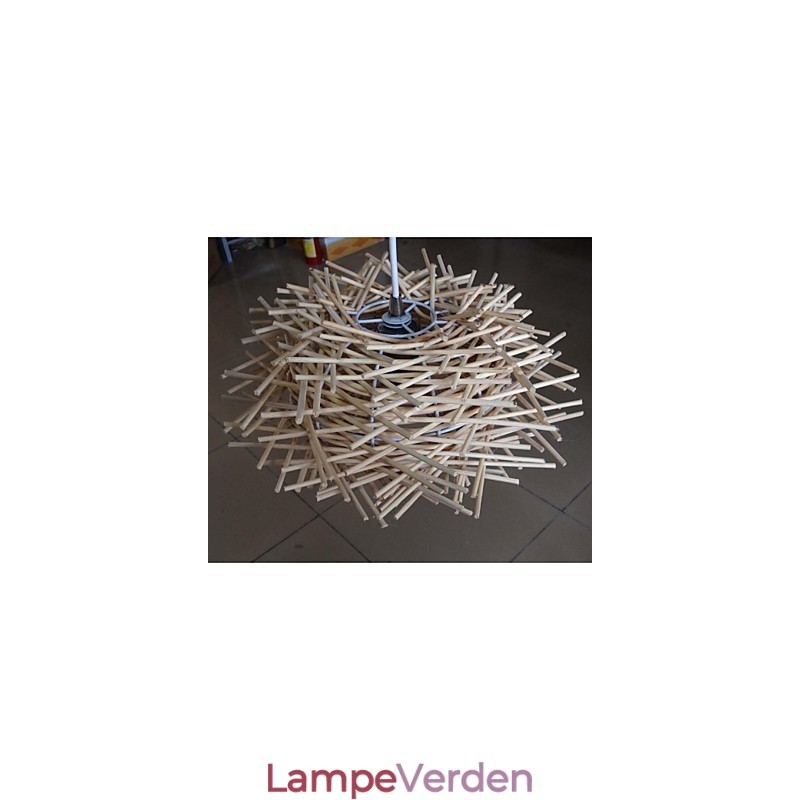 Moderne og sammentrukket droplight 1 let håndvævet træ