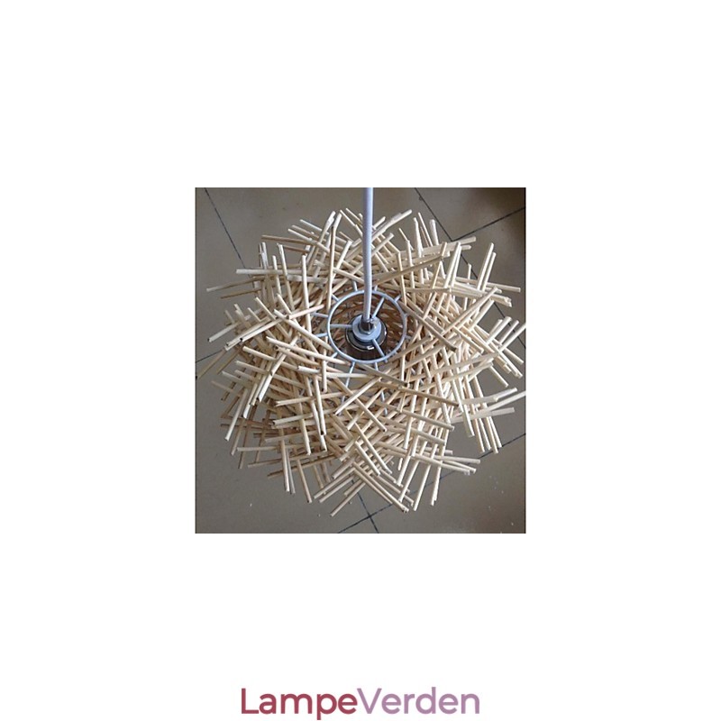 Moderne og sammentrukket droplight 1 let håndvævet træ