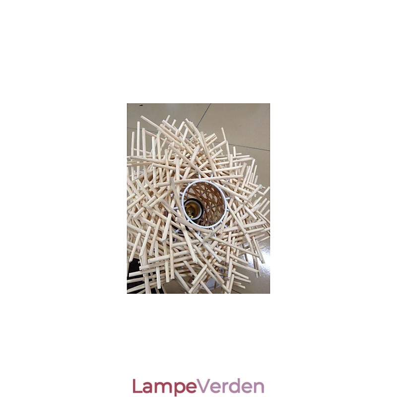 Moderne og sammentrukket droplight 1 let håndvævet træ