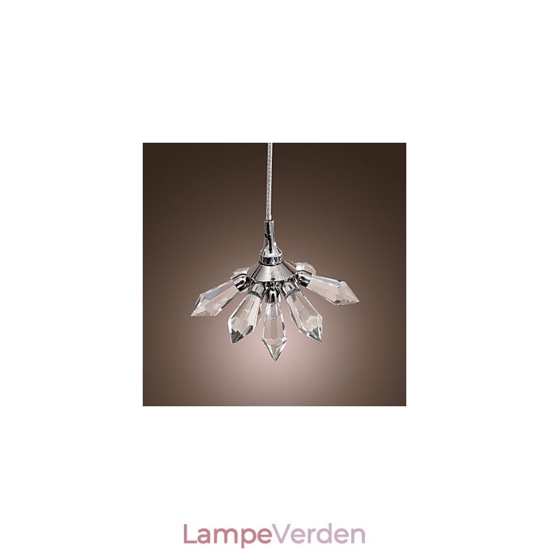 Moderne moderne krystal mini stil krom metal pendel