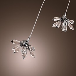 Moderne moderne krystal mini stil krom metal pendel