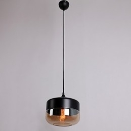 Retro belægningsglas 1 lys maleri pendel