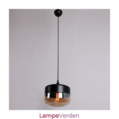 Retro belægningsglas 1 lys maleri pendel