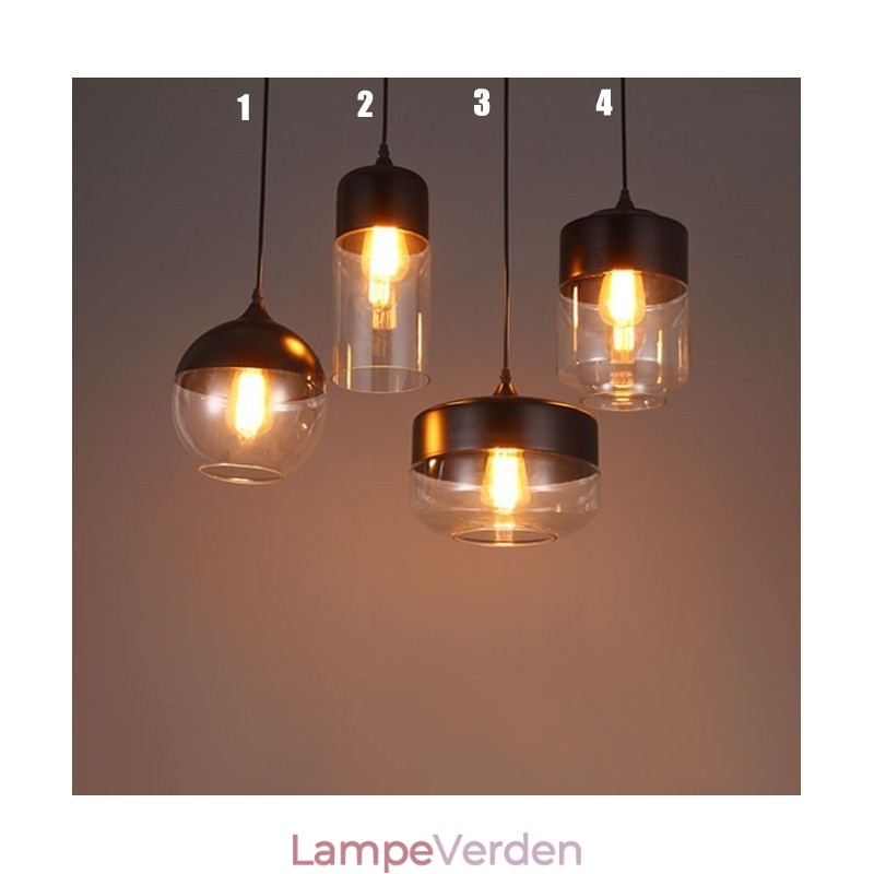Nordic Creative Stair Shop's Art Smedejernsglas lysekronelampe