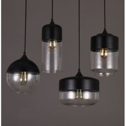 Nordic Creative Stair Shop's Art Smedejernsglas lysekronelampe